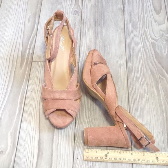 (30-1359) Katliu Women's Heeled Sandals Square Open Toe Size 9.5 (40) - Picture 5 of 11